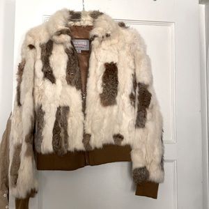 Wilson’s leather rabbit fur jacket